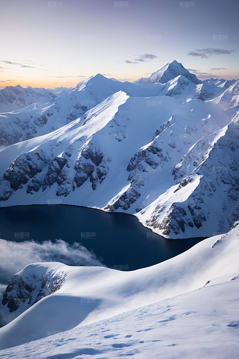 雪山自然风光摄影图