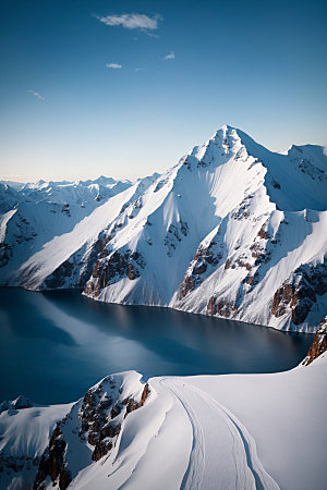 雪山自然风光摄影图