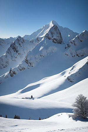 雪山风光高山摄影图