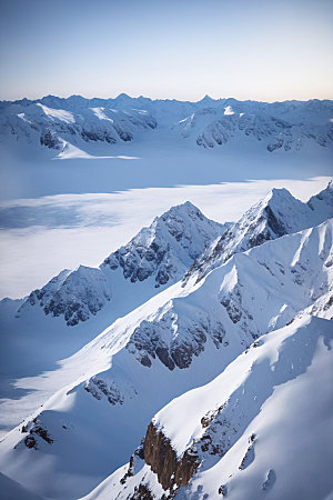 雪山风景自然摄影图