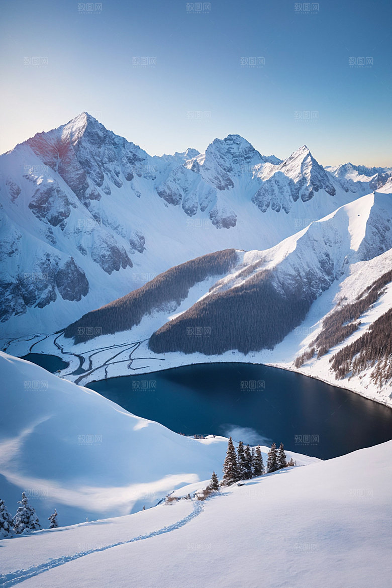 雪山高清高山摄影图
