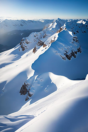 雪山风景风光摄影图