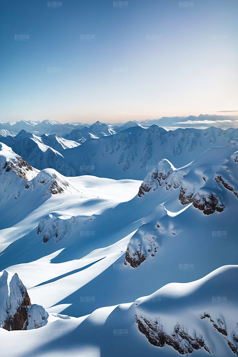 雪山高清风景摄影图