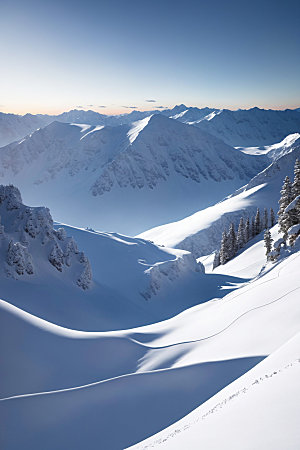 雪山高海拔高清摄影图