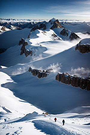 雪山自然风光摄影图