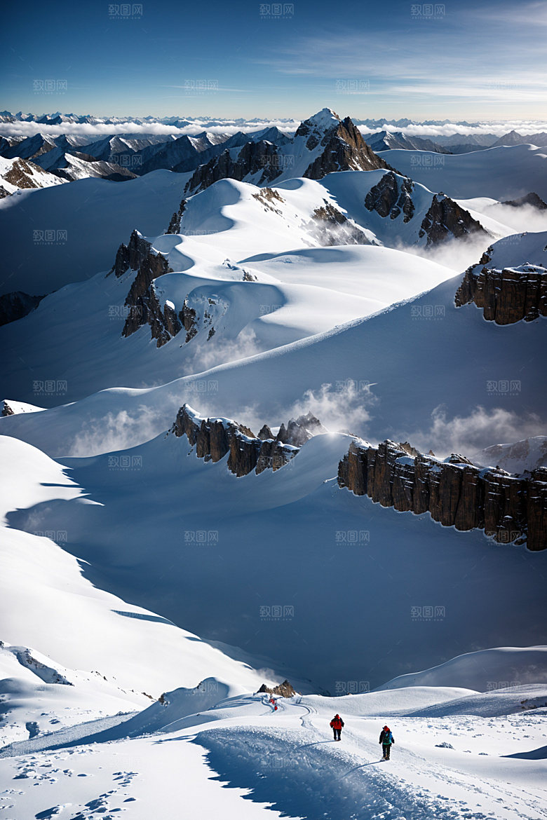 雪山自然风光摄影图