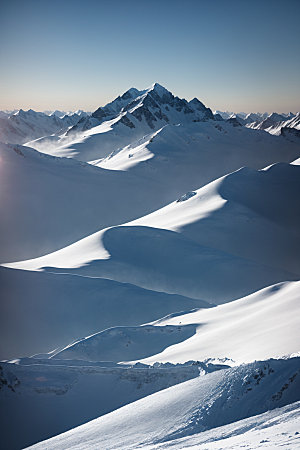 雪山风光风景摄影图