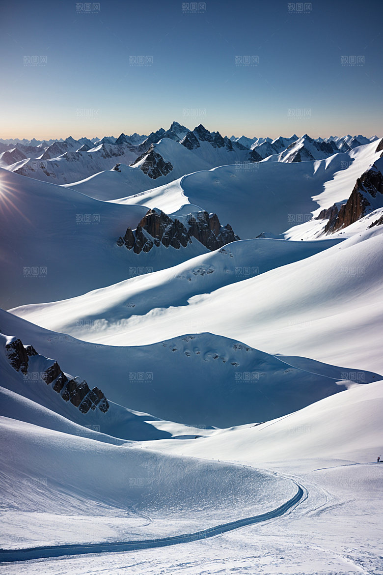 雪山高清自然摄影图