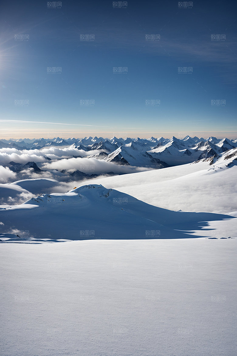 雪山高清风景摄影图