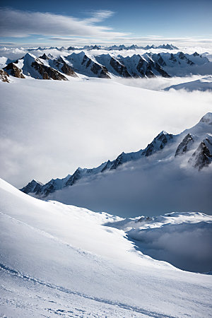 雪山高山高海拔摄影图
