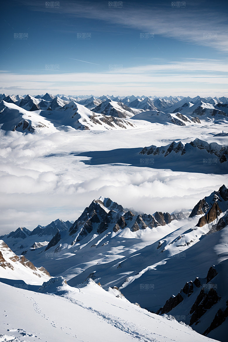 雪山高山风光摄影图