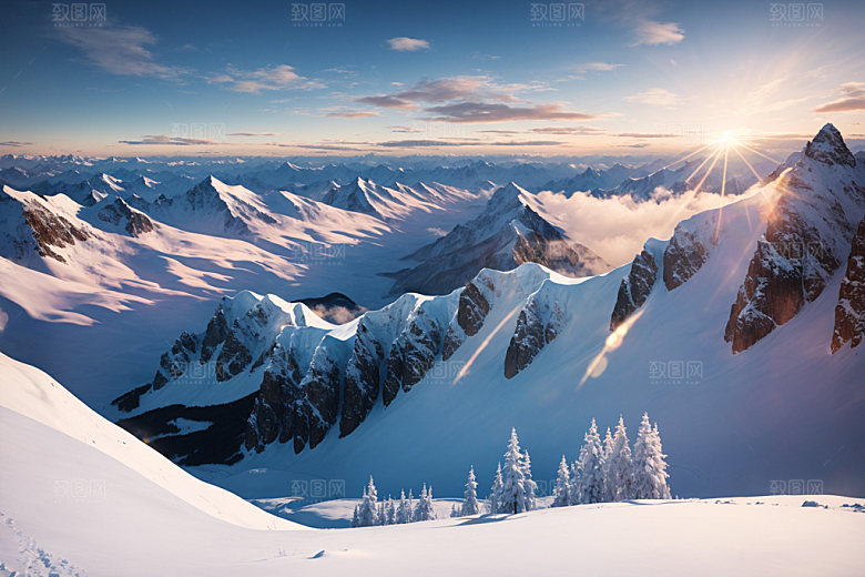 雪山高山高清摄影图