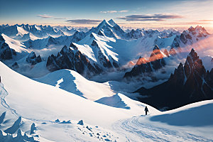 雪山高清风景摄影图