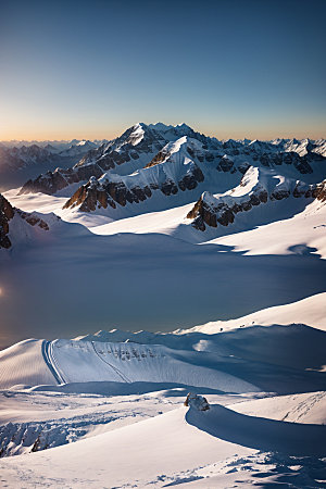 雪山自然高海拔摄影图