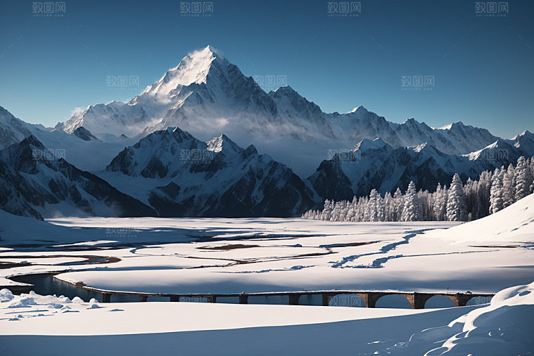 雪山自然高清摄影图