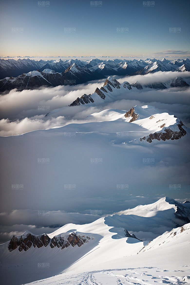 雪山高山高清摄影图