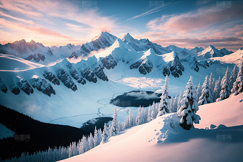 雪山高清自然摄影图