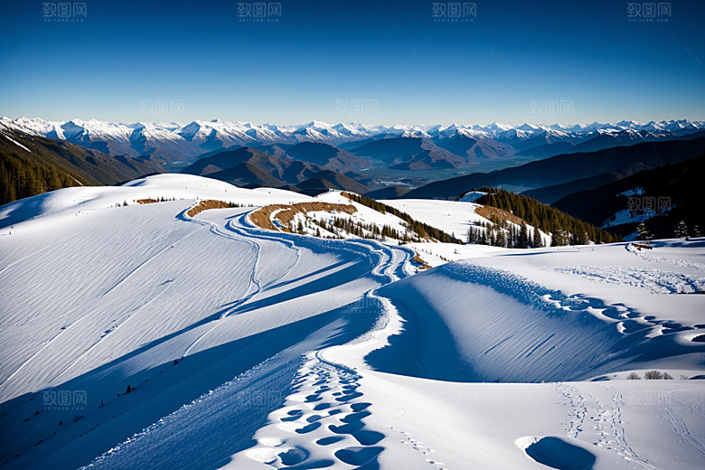 雪山高清风光摄影图