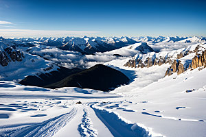 雪山高清自然摄影图