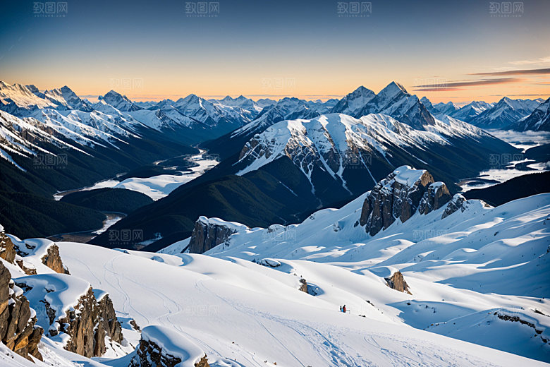 雪山高清自然摄影图