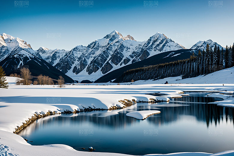 雪山高清自然摄影图