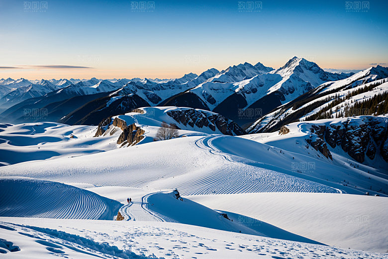 雪山高清高海拔摄影图