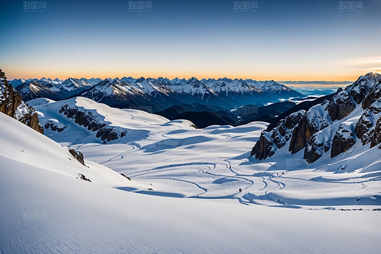 雪山高清高山摄影图