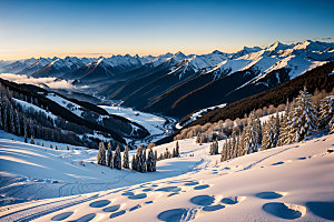 雪山高清风光摄影图