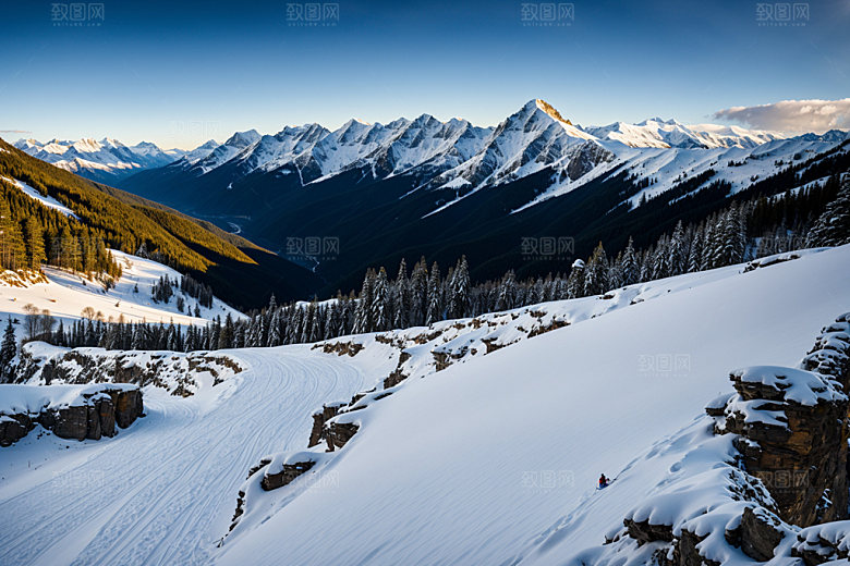 雪山高清风景摄影图