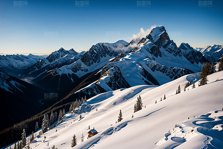 雪山高山高清摄影图