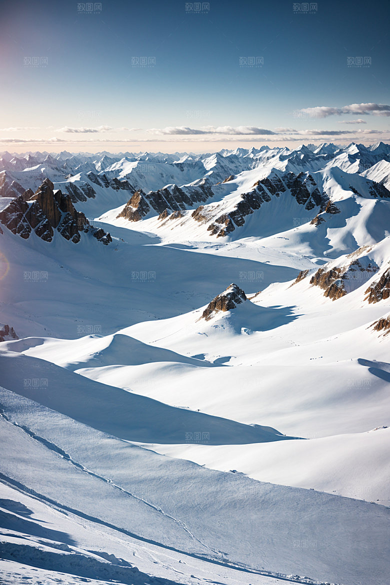 雪山高海拔高清摄影图