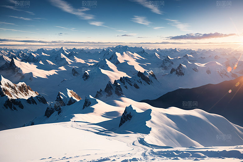 雪山高山风光摄影图