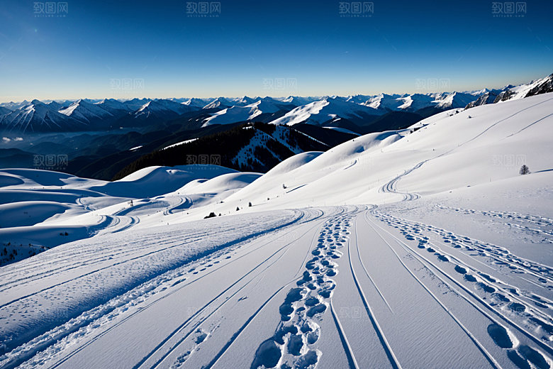 雪山高清自然摄影图