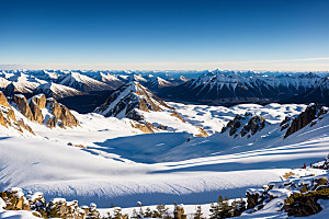 雪山高山高海拔摄影图