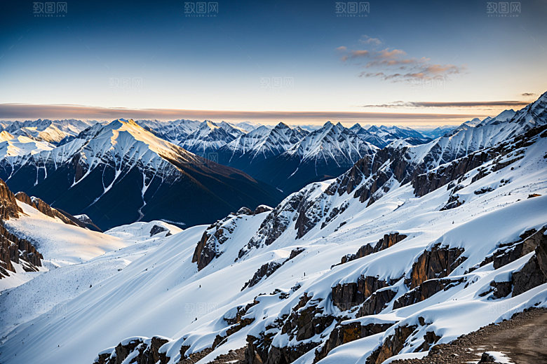 雪山风景高清摄影图