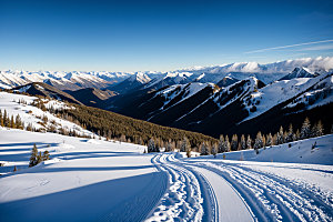 雪山高清高海拔摄影图