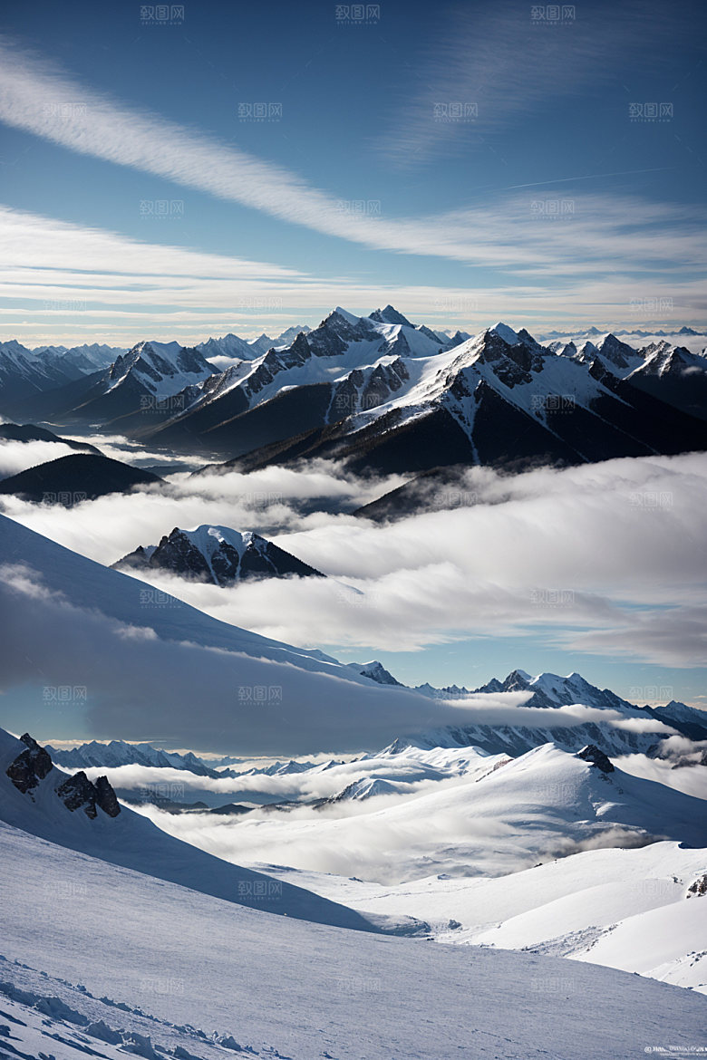 雪山高山高清摄影图