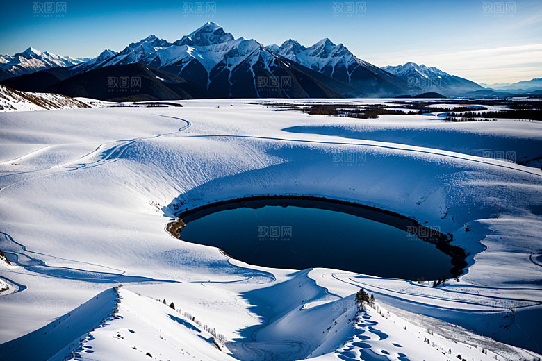 雪山高清风景摄影图