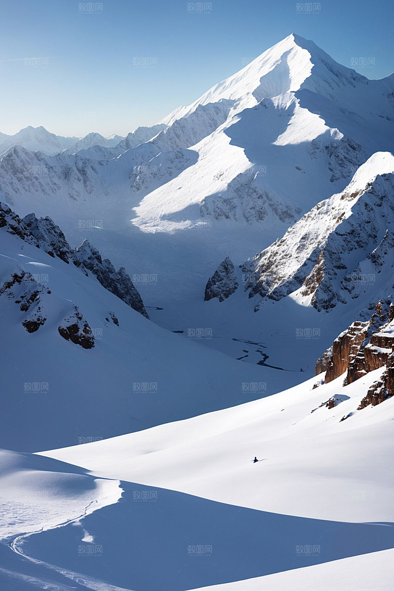 雪山高山高清摄影图