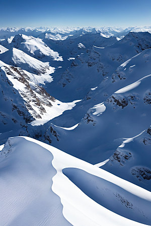 雪山自然风光摄影图