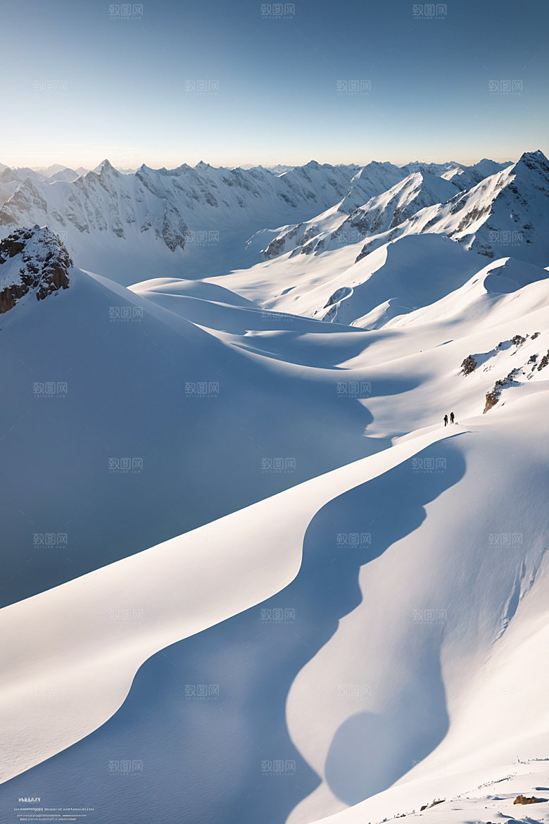 雪山高清自然摄影图