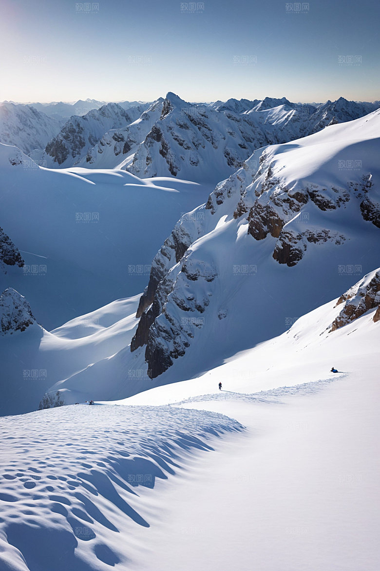 雪山高山风光摄影图