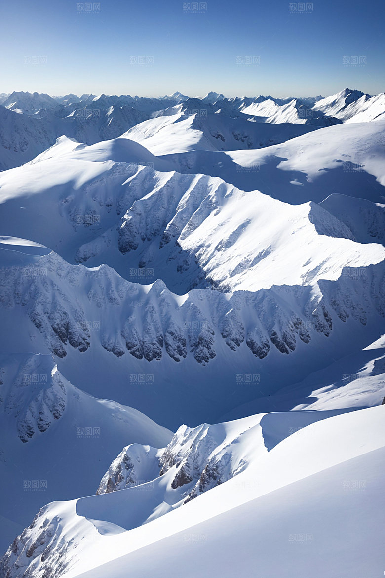 雪山风光风景摄影图