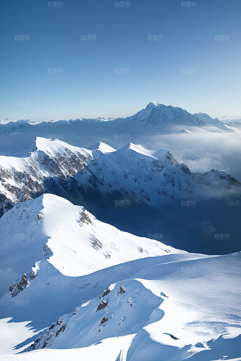 雪山高清风光摄影图