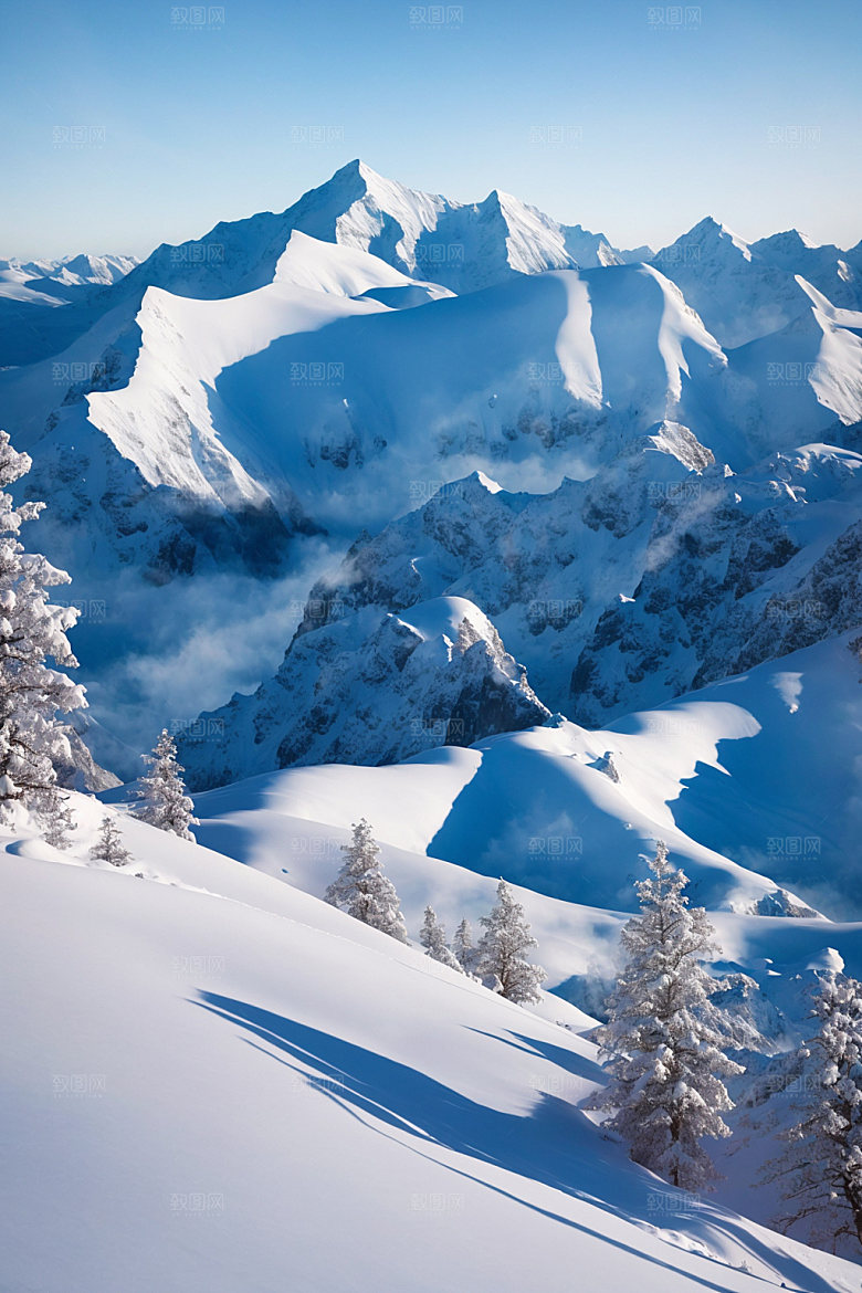 雪山高清风光摄影图