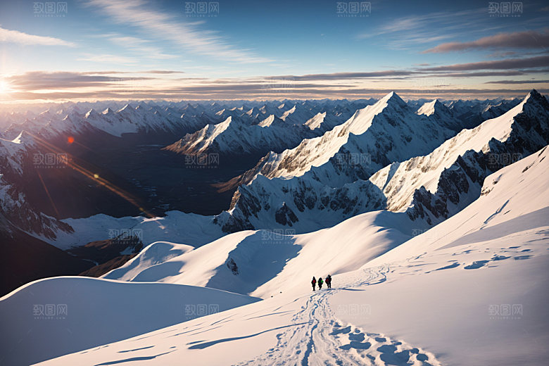 雪山高清高海拔摄影图