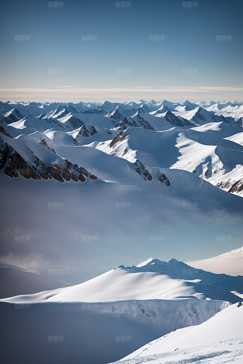 雪山高山风光摄影图