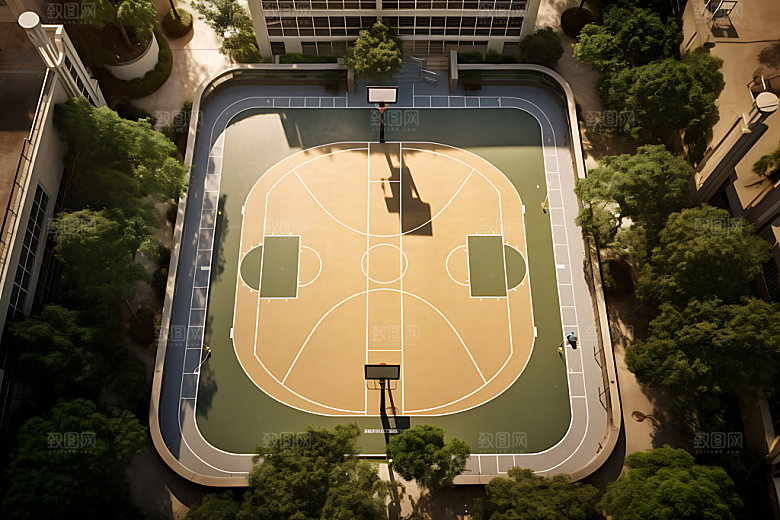 学校操场室外运动场摄影图