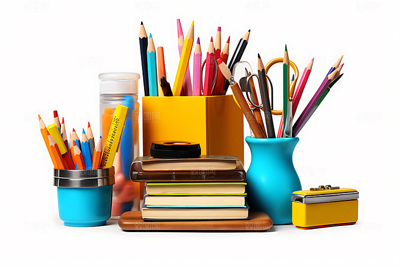 文具学习用品学具效果图