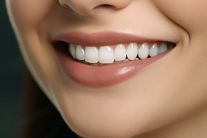 微笑牙齿口腔护理靓丽摄影图